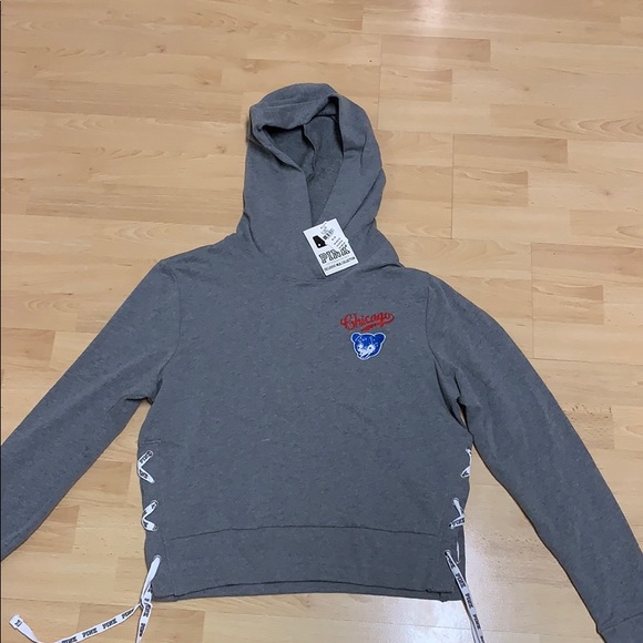 PINK Victoria's Secret Tops - Pink Victoria secret Chicago Cubs hoodie